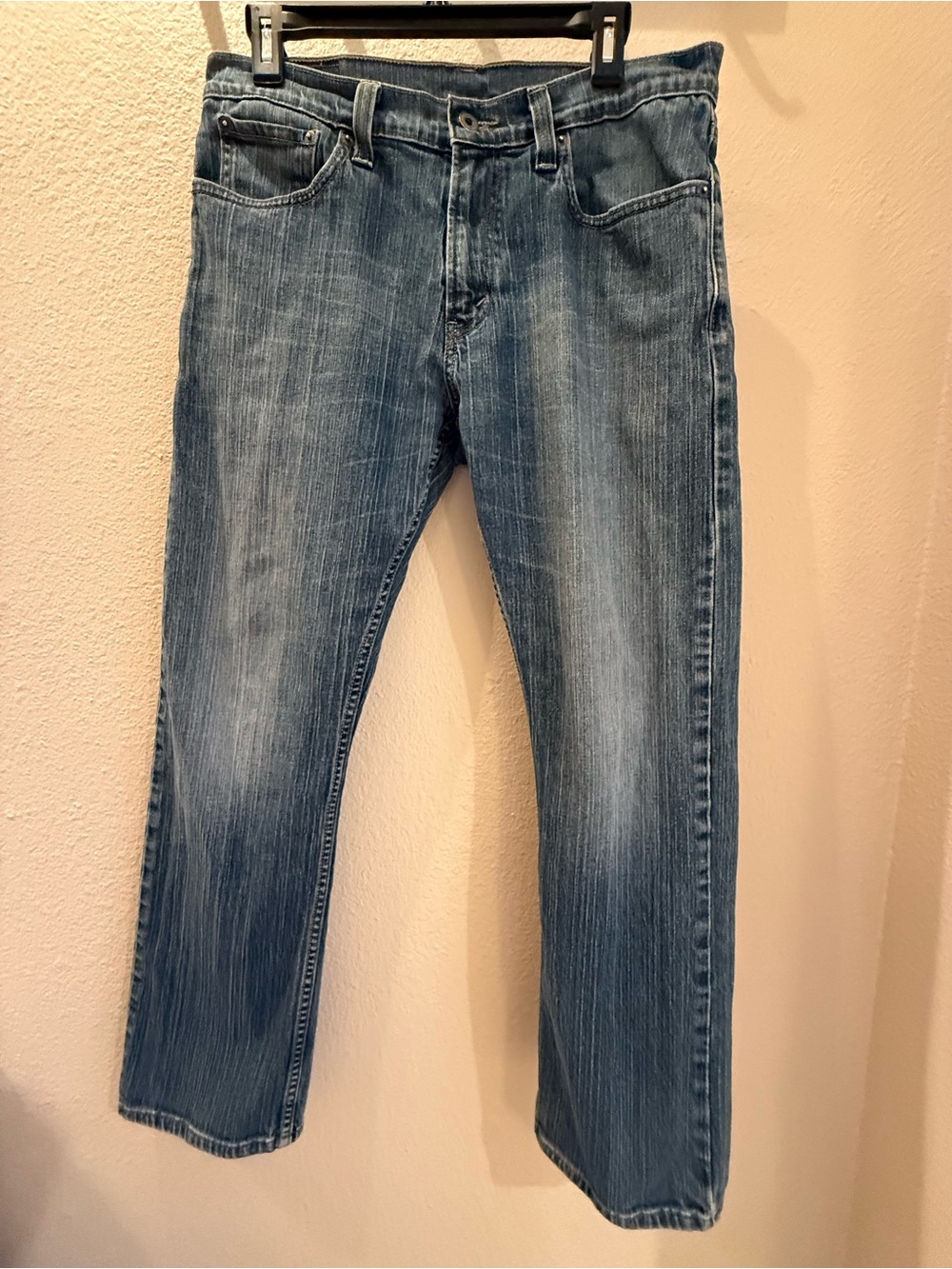 Levi's Men's 514 33 x 30 Light Blue Straight Jeans